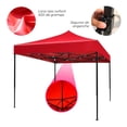 thumbnail image 2 of Toldo Plegable Vanlig 3m x 3m Rojo Reforzado Impermeable, 2 of 2