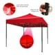 thumbnail image 2 of Toldo Plegable Vanlig 3m x 3m Rojo Reforzado Impermeable, 2 of 2