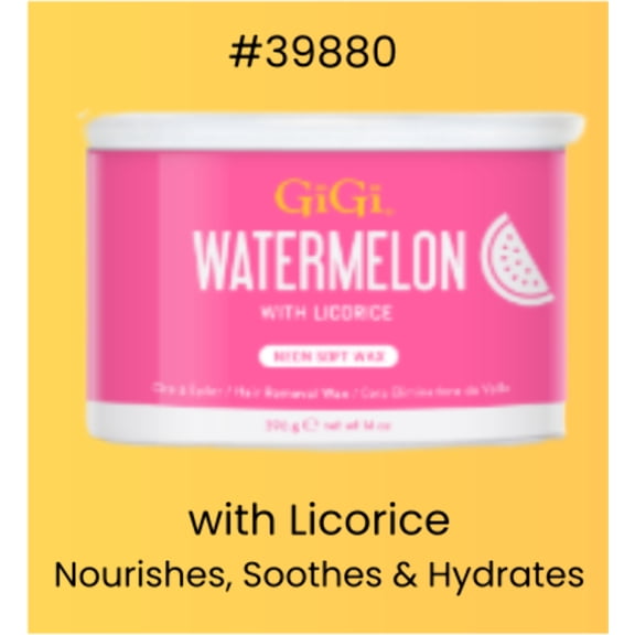 GiGi Wax Can Neon Soft Wax Watermelon 14 oz #39880