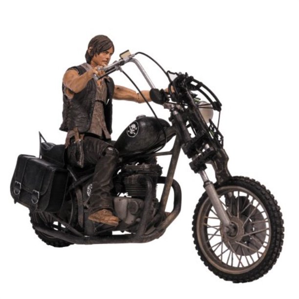 the walking dead building set daryl with chopper