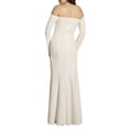 thumbnail image 3 of David’s Bridal, The Edit by DB Studio Women's Twist Bodice Long Sleeve Wedding Dress, Full Length, Crepe, 3 of 5