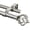 Antique Silver, variant on Double Curtain Rod 72 to 144 Inches(6-12 Feet), Dual Curtain Rods for Windows 66 to 120 Inches, 7/8 Inch Heavy Duty Drapery Rod with Twisted Cage Finials, Antique Silver