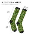 thumbnail image 2 of Lsque Big Colorful Avocados Pattern Sport Compression Socks for Men & Women 15-20 mmHg Knee High Nurse Pregnant Running Medical and Travel Athletic, 2 of 6
