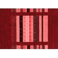 thumbnail image 1 of Ahgly Company Indoor Rectangle Abstract Red Contemporary Area Rugs, 2' x 4', 1 of 4