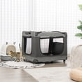thumbnail image 2 of Infans Extra Large Portable Folding Dog Soft Crate w/ 4 Lockable Wheels Cat Carrier, 2 of 7