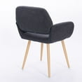 thumbnail image 6 of Casabay Dining Chair Mid-Century Side Chair with Upholstered Padded Seats & Wooden Legs for Kitchen Living Dining Room, 6 of 9