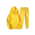 thumbnail image 1 of Bellella Ladies Tracksuit Sets Long Sleeve Sweatsuits Drawstring Two Piece Outfit Jogger Set Sweatshirts And Sweatpants Yellow A L, 1 of 2