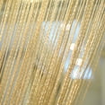 thumbnail image 4 of 78.7''x 39.4'' Champagne Chaîne Rideaux Fenêtre Porte Écran Maison Pièce Diviseur Drape Décor, 4 of 4