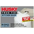 thumbnail image 5 of Husky 13 Gal Flap Tie 80 Ct White Tall Kitchen Bag, 5 of 5