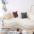 thumbnail image 2 of Deconovo Corduroy Fundas de cojines Juego de 4 – Machine Washable Home Decor for Sofa, Dormitorio | Butter Milk Beige, 12x20 Inch, 2 of 8