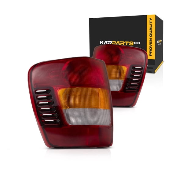For Jeep Grand Cherokee 2002 2003 2004 Tail Light Assembly Driver and Passenger Side Pair Replaces CH2800150 CH2801150