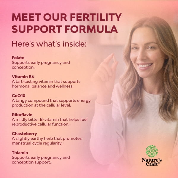 Natures Craft Fertility Supplement for Women with Prenatal Multivitamins, 120 Capsules