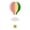 Light Pink, variant on Beauos Purple Hot Air Balloon Hanging Decor Paper Cloud Garland for Graduation Birthday Party Nursery Ceiling Decor (1Pcs, 7.5X7In)