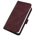 thumbnail image 5 of Embossed Wallet Case for Samsung Galaxy S22 Plus, Magnetic Clasp Card Slots Holder Luxury Business PU Leather Flip Folio Cover with Kickstand Wireless Charging Case,Winered, 5 of 6