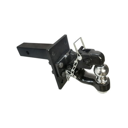 Hitch Combo - 2'' x 2'' Solid Adjustable Mounting plate & 8 Ton Pintle w/ 2'' Ball COMBO Hitch