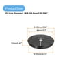 thumbnail image 2 of Uxcell Snap Bushing Grommet 3.94"(100mm) Mount Dia, 2Pack  Nylon Bushing Grommet, Black, 2 of 6
