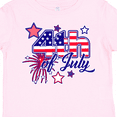 thumbnail image 4 of Inktastic 4th of July Fireworks Stars and American Flag Boys or Girls Toddler T-Shirt, 4 of 5