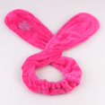 thumbnail image 1 of La diadema con letras de alambre de felpa es linda y linda lavados y lavados tocado orejas de conejo diadema diadema rosa roja LingWen 9024715105257, 1 of 2