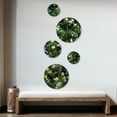 thumbnail image 2 of Designart "Blissful Bamboo Retreat" Abstract Round Wall Art Set Of 5 - Green Oriental Hallway Metal Art Print Set, 2 of 6