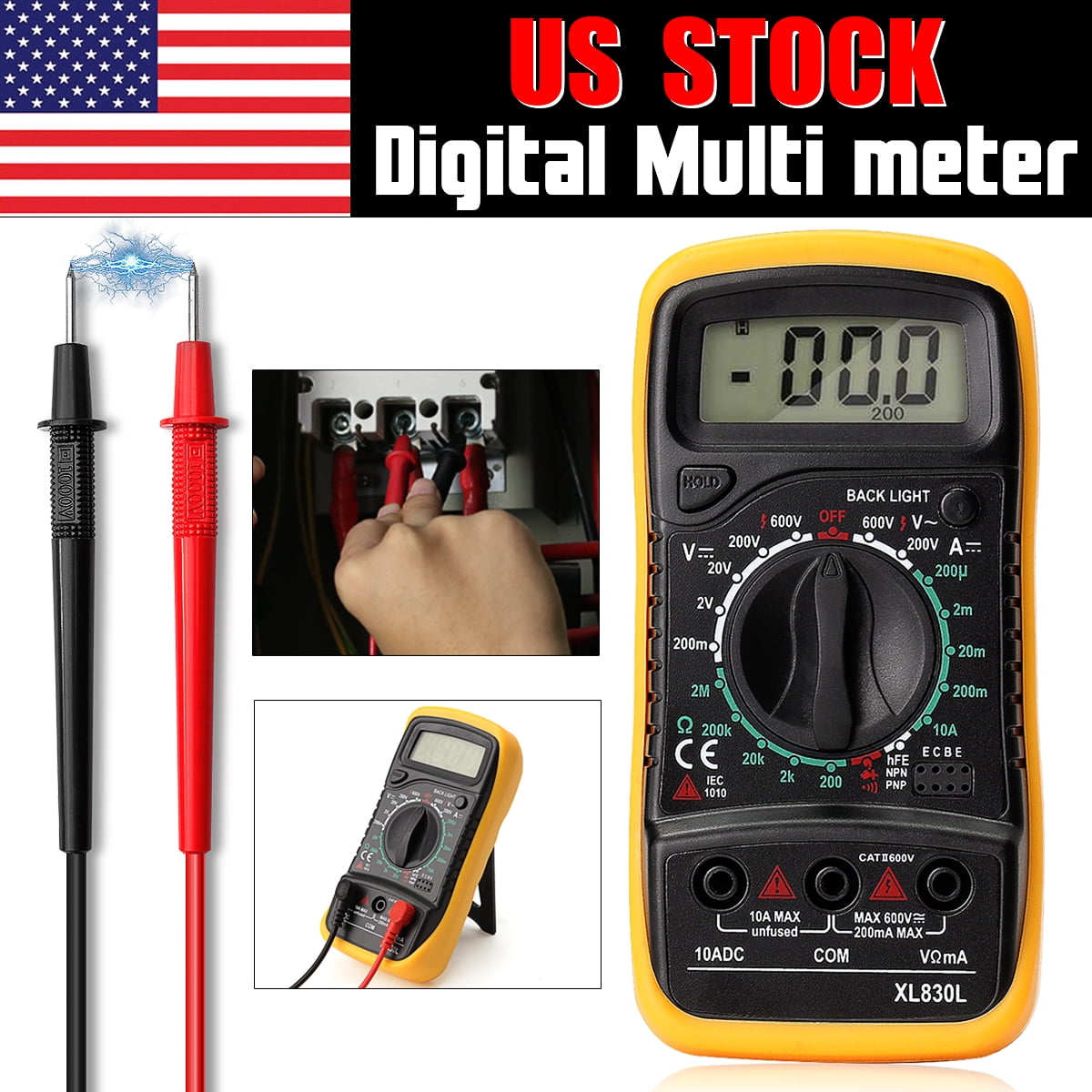 Digital Multimeters Electronic Voltage Meter Multimeter with Continuity Test