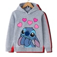 thumbnail image 3 of Sudaderas con capucha de Stitch lindas, ropa para niñas, conjuntos de ropa para niños, camisetas y pantalones para niñas, trajes de 2 piezas, conjunto de chándal para niños, 3 of 5