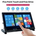 thumbnail image 2 of Hosyond Pantalla táctil LCD IPS de 7 pulgadas Raspberry Pi Monitor Pantalla 1024 × 600 Pantalla capacitiva Monitor HDMI Compatible con Raspberry Pi 5/4B/3B+, BB Negro, Windows 10 8 7, 2 of 5