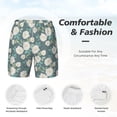 thumbnail image 6 of Picia Flower pattern Mens Swim Trunks with Compression Liner Stretch Beach Shorts Quick Dry with Zipper Pockets No-Chafing Board Shorts-X-Large, 6 of 9