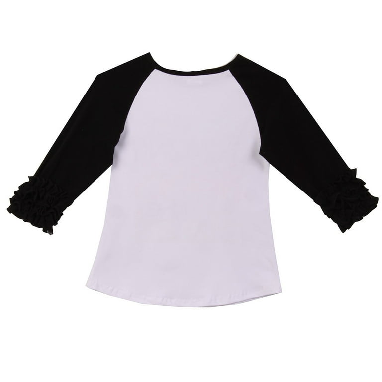 toddler ruffle sleeve raglan