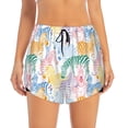 thumbnail image 4 of Lsque Zebra Colourful Printed Women's Running Shorts with Liner Pockets,Elastic Quick Dry Workout Athletic Gym Yoga Shorts,Womens High Waist Shorts-Large, 4 of 9