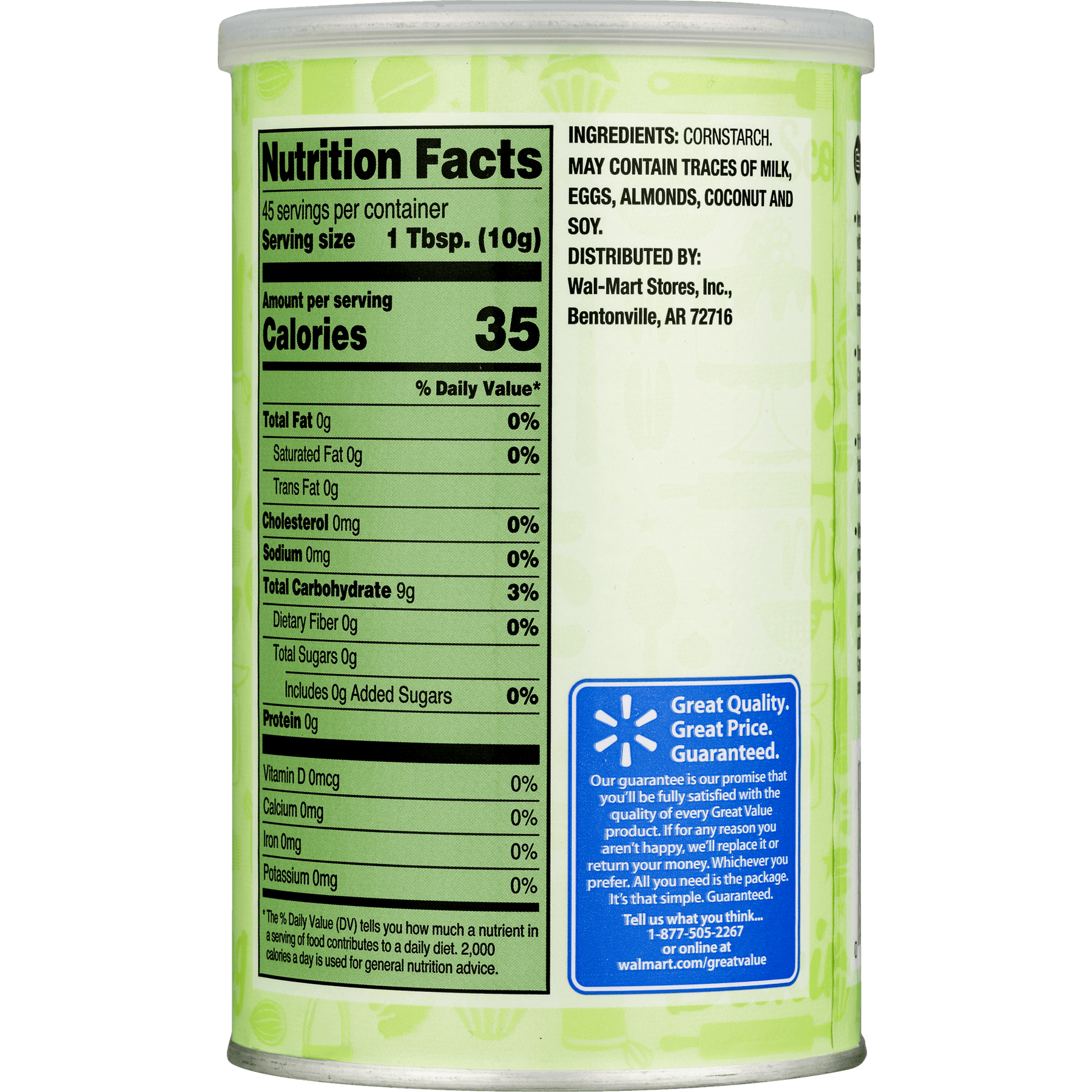 Nutritional Value Of Cornstarch