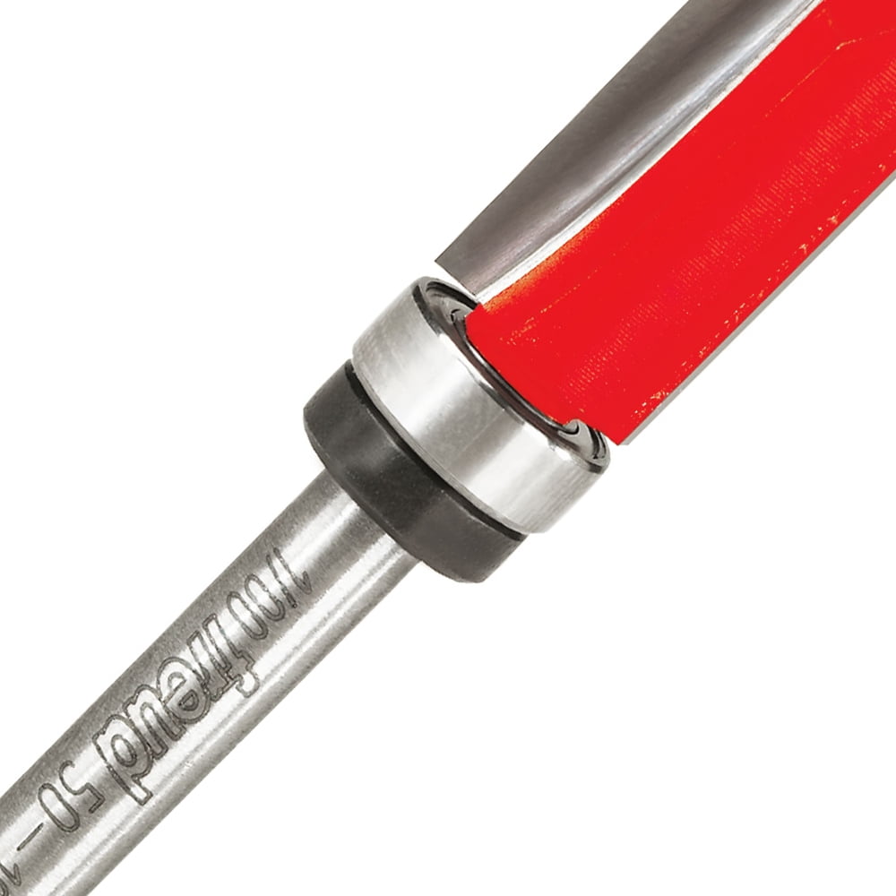 Freud 1/2 in. x 2-5/8 in. L Carbide Tipped Top Bearing Flush Trim Router Bit