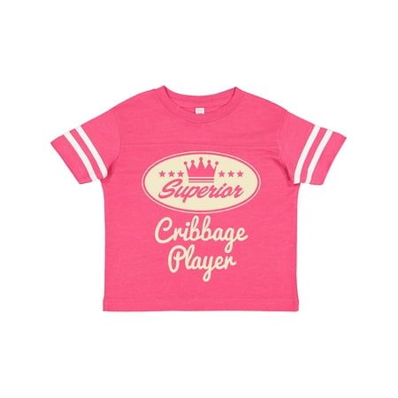 

Inktastic Cribbage Player Vintage Superior Gift Toddler Boy or Toddler Girl T-Shirt