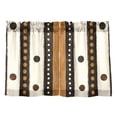 thumbnail image 7 of Yayeee Kitchen Curtains Tier Pair Light Filtering 27"x36" Rod Pocket Short Cafe Window Panel, Beige Abstract Dots, 7 of 7