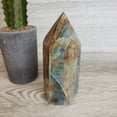thumbnail image 2 of Crystal Joys Blue Onyx Polished Pillar, 2-3 Inches, Under 0.5 lb – Decorative Brazilian Stone, 2 of 2