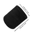 thumbnail image 3 of COUVER Embroidered Orange Number 4 Black Terry Cotton Athletic Wristbands 1 Pair (Mens), 3 of 11