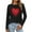 A-Black, variant on Long Sleeve Shirts for Women Valentines's Day Shirts Lover Heart Graphic Printed Blouses Valentine Pullover Crew Neck Tops A-Black L