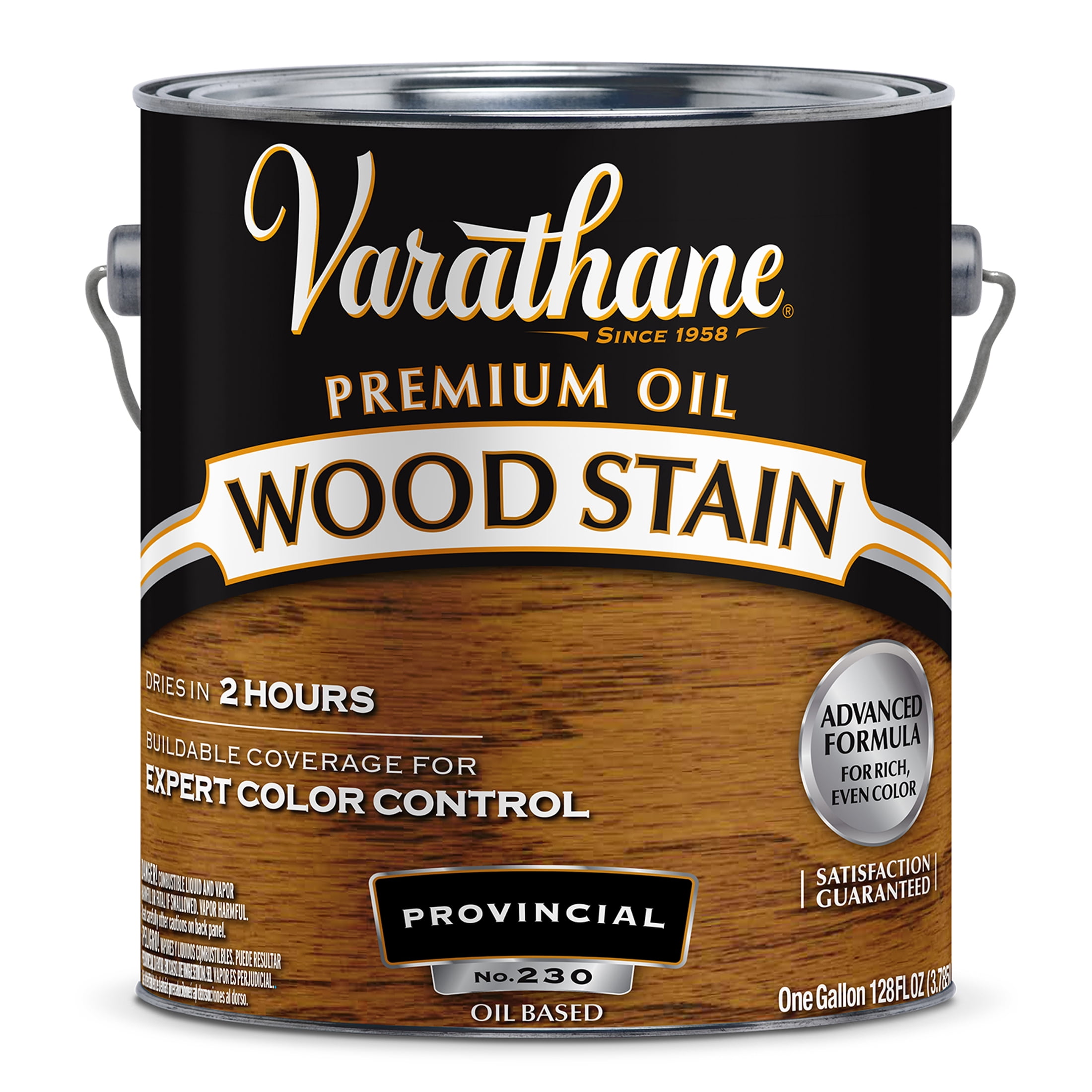 2 Pack, Provincial, Low VOC, Varathane Premium Oil-Based Interior Wood Stain-212060, Gallon
