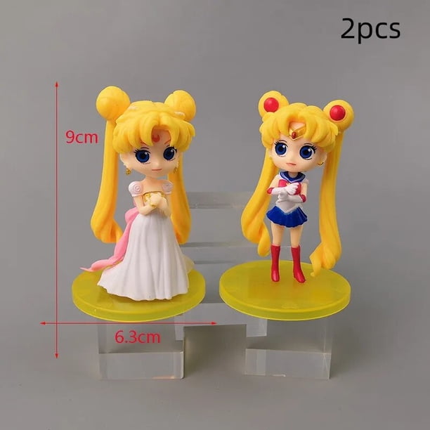 Figura de Anime Sailor Moon de dibujos animados de 17cm, figura de acción de PVC, modelo de Anime, muñeca Kawaii, adornos de escritorio