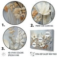 thumbnail image 3 of Designart "Cool Tone Floral Collection IV" Seasonal Flowers Floater Framed Canvas Wall Art, 3 of 5