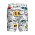 thumbnail image 4 of Rocae Hello for Men's Soft Sleep Pajama Shorts, Waistband and Pockets, 4 of 9
