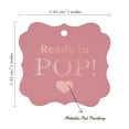 thumbnail image 7 of Inkdotpot Real Rose Gold Foil Bracket Shape Paper Hang Tags Ready To Pop Baby Shower Favor Tags Pack Of 50, 7 of 7