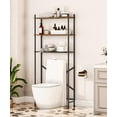 thumbnail image 2 of HOOBRO 3-Tier Over The Toilet Storage Freestanding Above Toilet Shelf Space Saving Rustic Brown and Black BF63TS01, 2 of 6