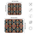 thumbnail image 4 of Yayeee Dish Drying Mat for Kitchen Counter 16"x18" Microfiber Absorbent Pad, Blue Geometric, 4 of 7