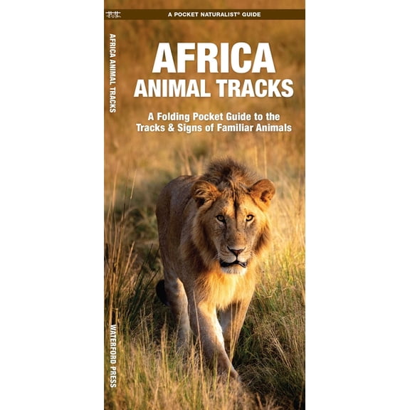 Wildlife and Nature Identification African Animal Tracks: A Folding Pocket Guide to the Tracks & Signs of Familiar Animals, (Paperback)