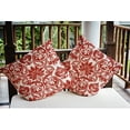 thumbnail image 3 of 20" x 20" Simply Daisy Alexys Indoor/Outdoor Polyester Throw Pillow, Red, 3 of 3