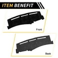 thumbnail image 6 of Unique Bargains Dash Cover for Chevrolet Silverado 1500 1999-2006 Dash Board Mat Non-Slip Dash Cover Mat with Pattern Flannel Center Console Dashboard Cover Pad Black, 6 of 6