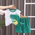 thumbnail image 2 of Fesfesfes Toddler Kids Baby Boy Casual Dinosaur Print Sleeveless Vest Shorts Clothes Set On Sale, 2 of 3