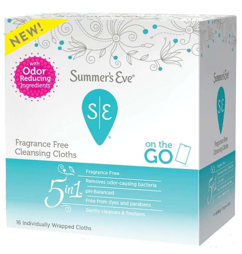 Summer's Eve Fragrance Free Cleansing Cloths, 16 Count Each