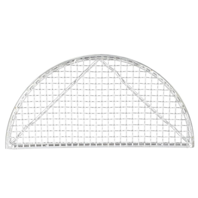 1 Pce Filet Demi-Cercle Japonais Filet en Acier Inoxydable Filet Anti-Éclaboussures (Argent)