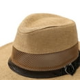 thumbnail image 5 of beishanbush Clothing 2025 Bucket Hats Breathable Sunshade Hat Mesh Hollow Straw Plaited Article Top Hat Thin Sunscreen Hat Coffee, 5 of 6